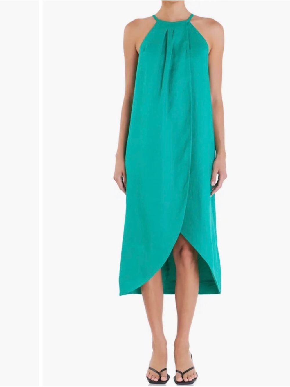 Grey Lab Tulip Midi SunDress Kelly Green Size Medium